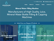 Tablet Screenshot of mineralwaterfillingmachine.net